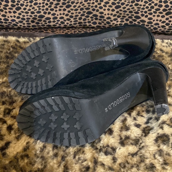 ROSEGOLD Black Suede Booties - Picture 5 of 7